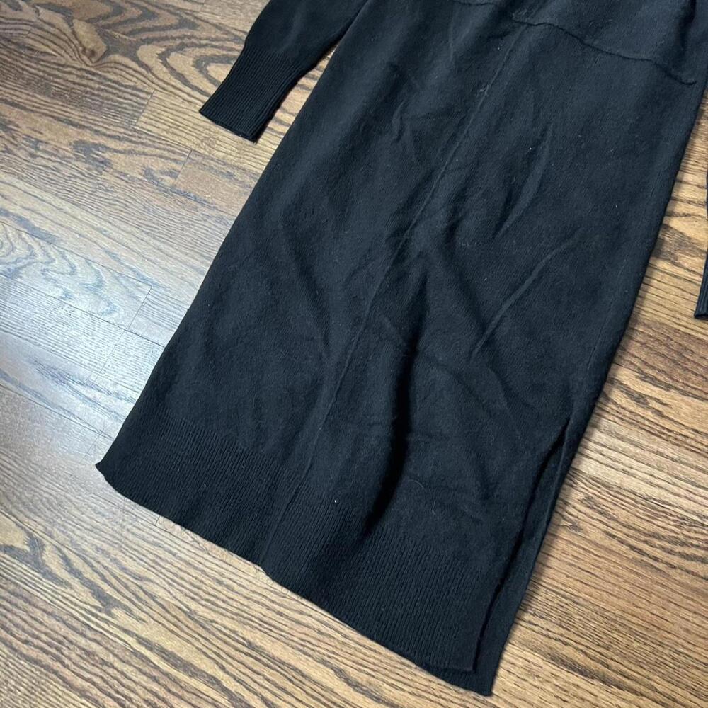 Black long soft classic basic cashmere Magaschoni… - image 5